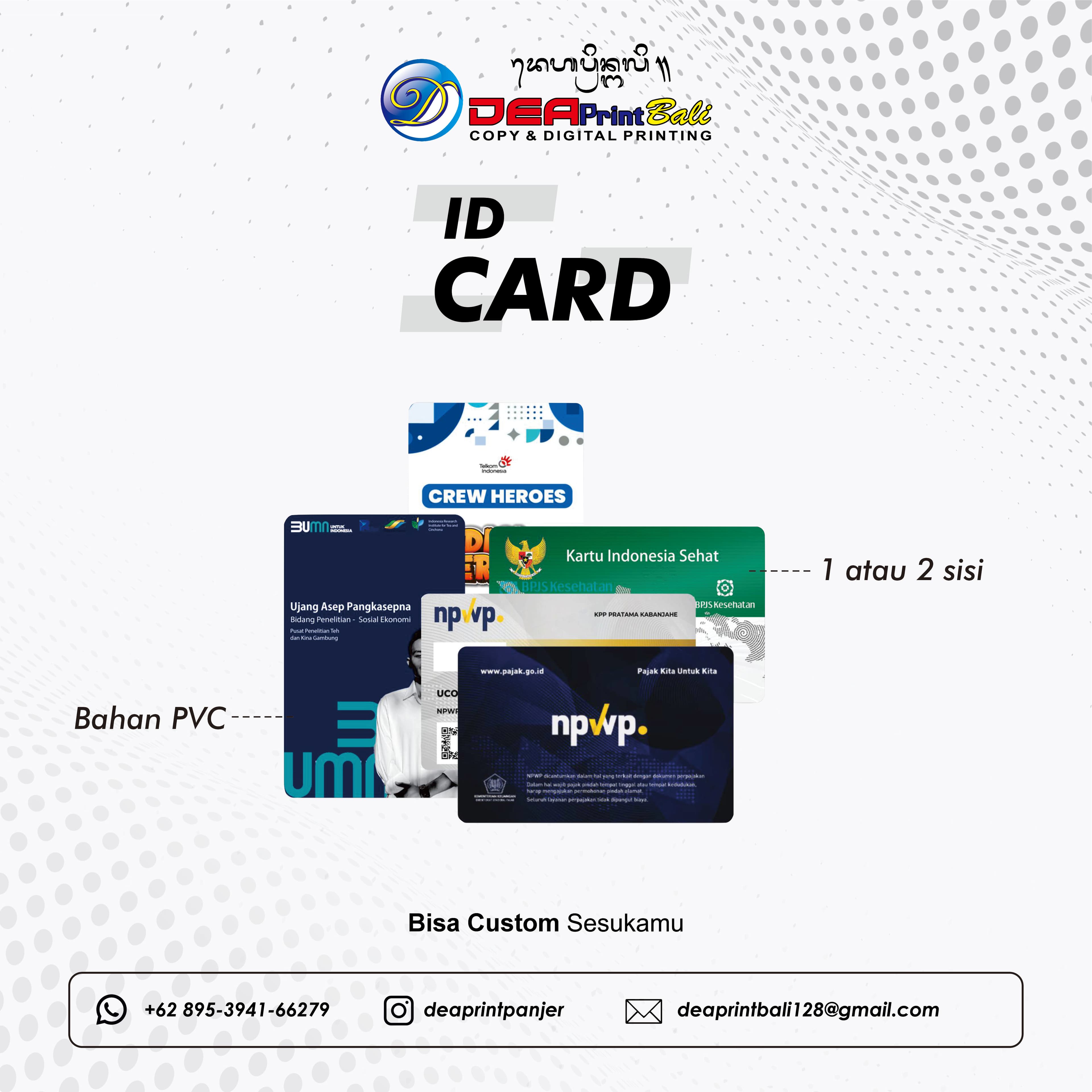 Id Card Karyawan / Member (ID Card PVC)