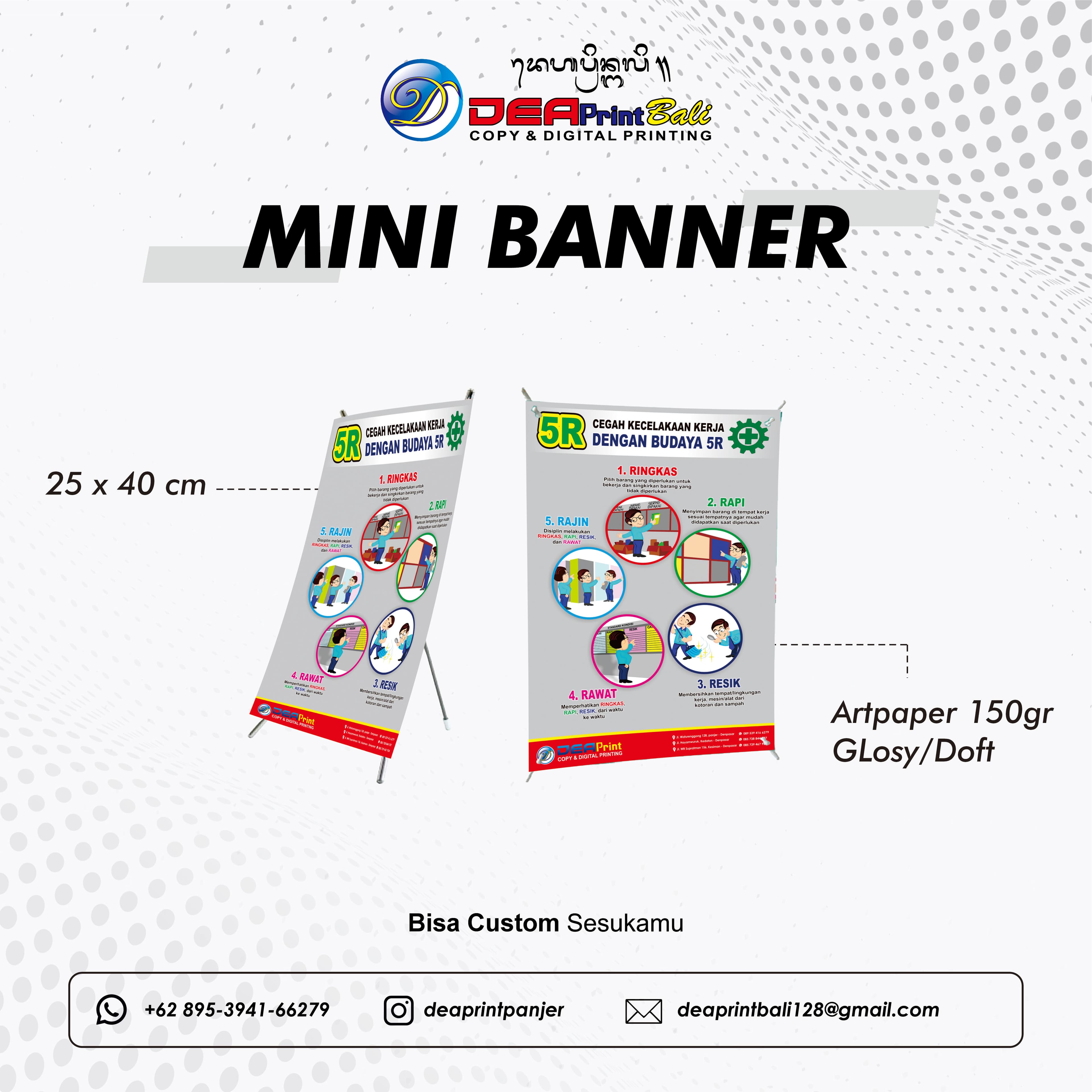 Mini Banner Desk Display