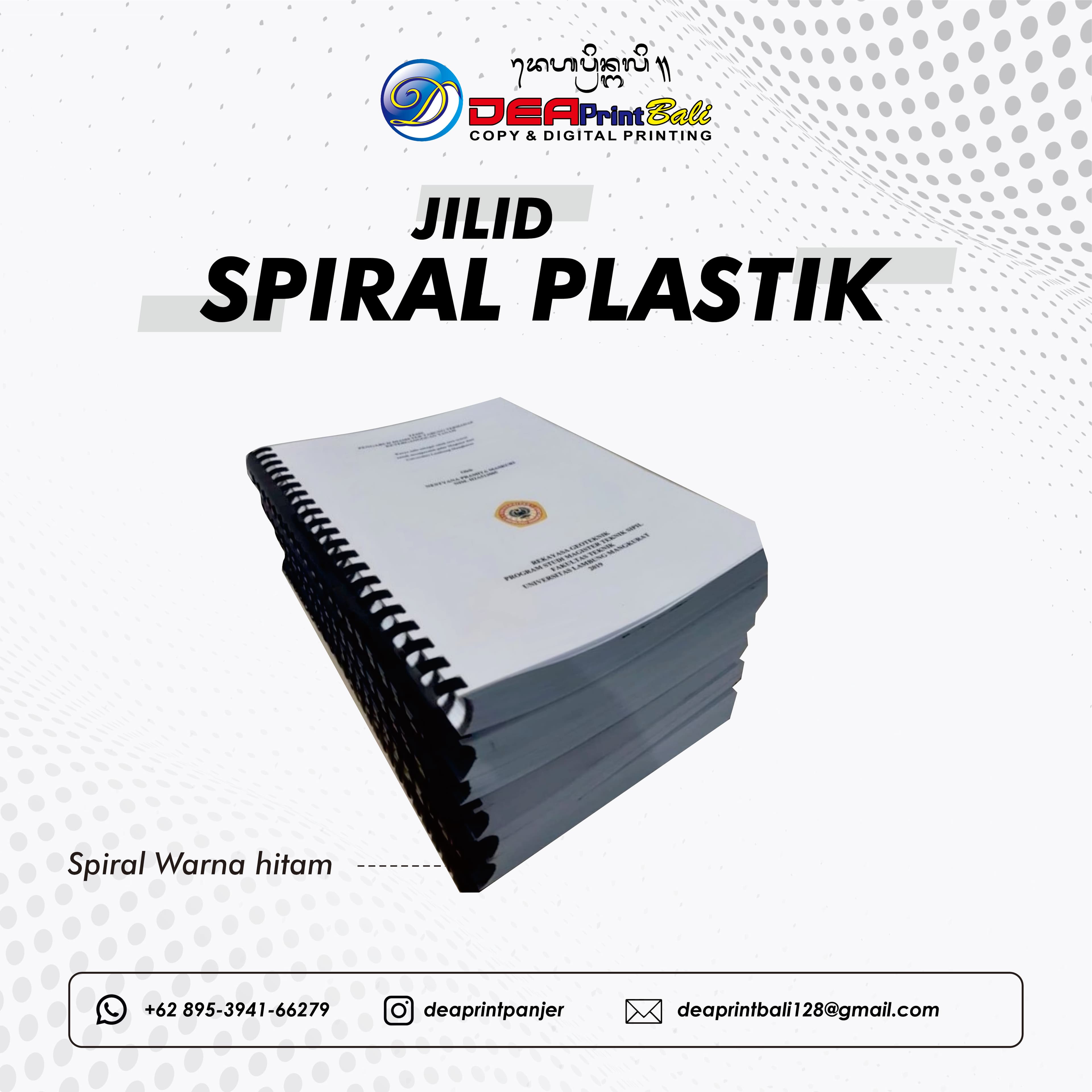 Penjilidan Spiral (Kawat/Plastik)