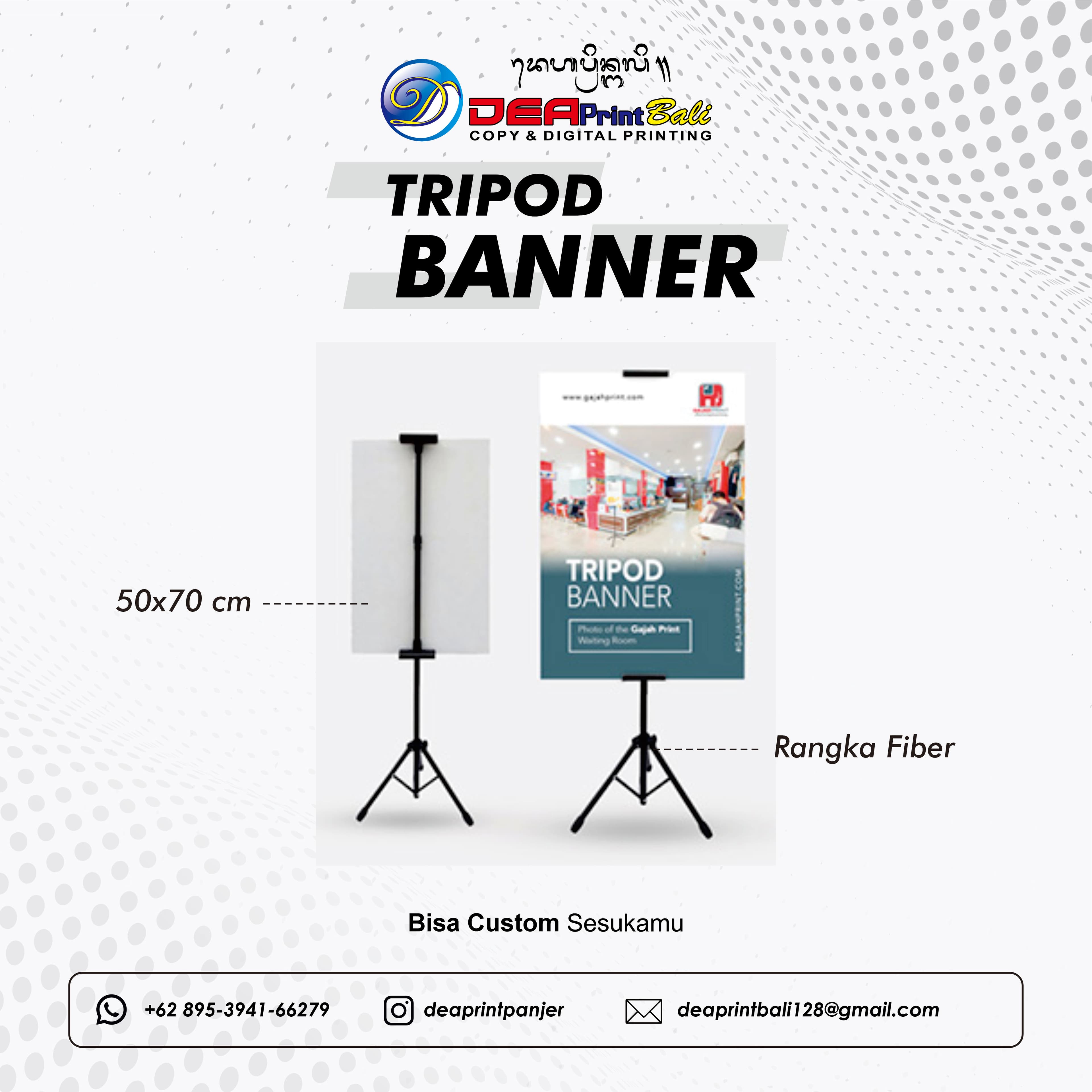 Tripod Banner Display 2 Sisi