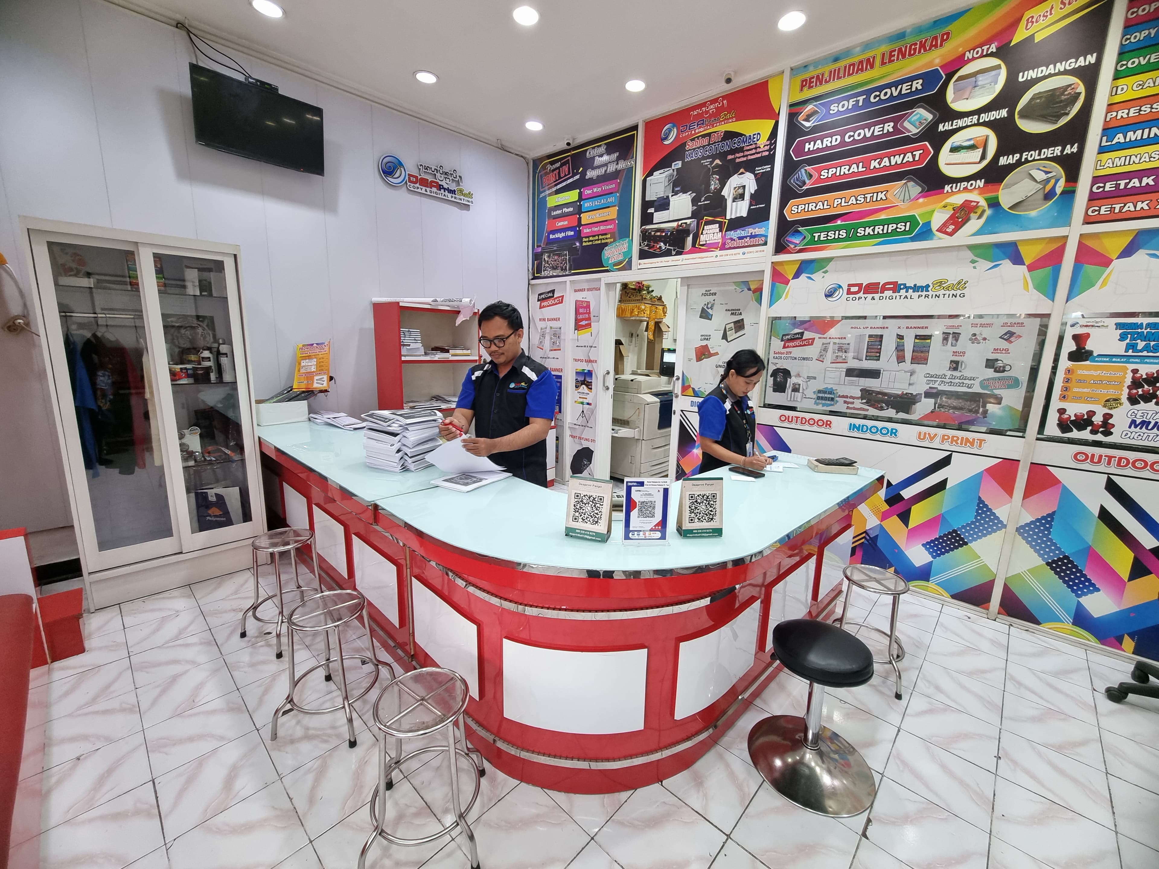 Dea Print Bali Digital Printing Showroom